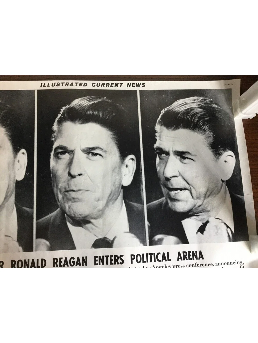 Illustrated Current News Ronald Reagan Enters Political Arena Actor President
